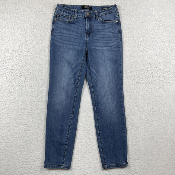 Judy Blue Jeans Womens 29 Blue Denim Relaxed Fit Casual Distress Ladies‎ Pants - Picture 1 of 15